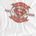 thumbnail image 3 of Superman Worlds Greatest Hero Dad Kids T Shirt (X-Large) for Youth Toddler Boys and Girls, White, 3 of 5