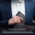 thumbnail image 6 of SYMMEXA Men's wallet genuine pickup bag RFID anti-theft brush money clip dollar clip, 6 of 6