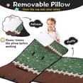 thumbnail image 3 of Green and Brown Football Stitch Pattern Toddler Nap Mats for Kids Preschool,Sleeping Mat Bag or Kids,Toddler Sleeping Bag,Toddler Nap Mat or Daycare, 3 of 6