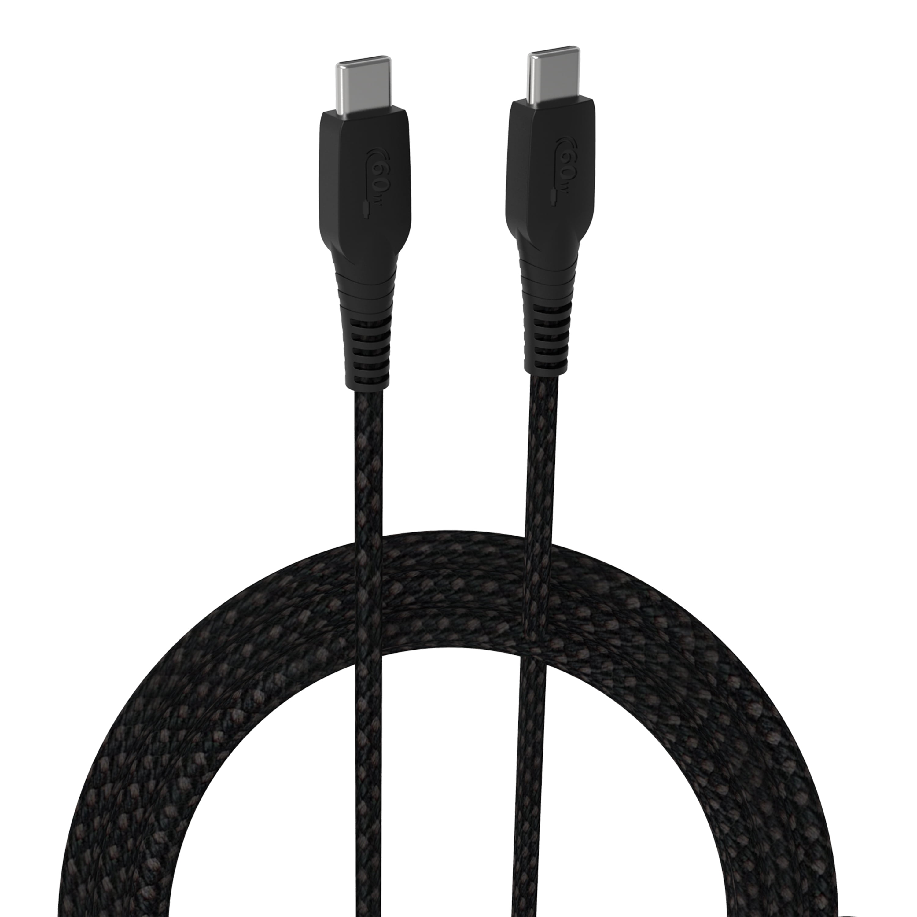 (5 pack) ONN 10` C-C BRD BLK