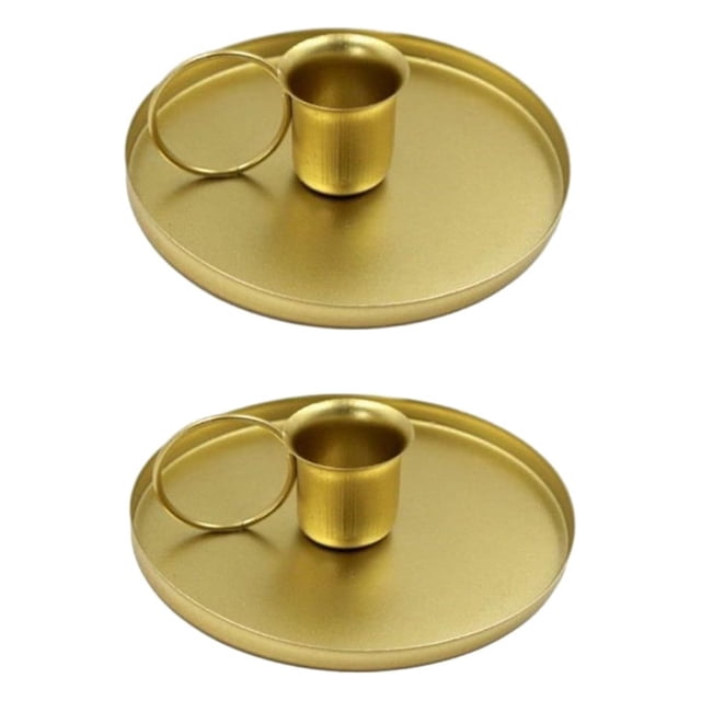 Bearachild 2 pack/lote añade un toque de lujo con elegantes candelabros dorados de aproximadamente tamaño, candelabro de Adviento Decoración del hogar Oro