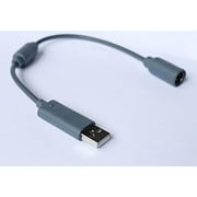 Vivi Audio USB Breakaway PC Cable Cord Adapter Converter for Xbox 360 Controller Gray
