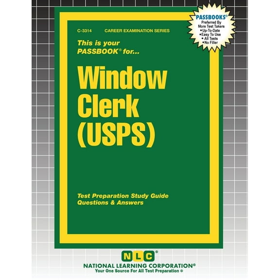 Career Examination Window Clerk (USPS), Book 3314, (Paperback)