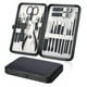 thumbnail image 1 of Manicure Set, Pedicure Kit 18 Pieces, Nail Care Nail Clippers Set Stainless Steel Care Tools For Travel (black), 1 of 5