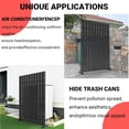 thumbnail image 3 of YUSAZENS Galvanized Steel Outdoor Privacy Screen, Weather Resistant for Patio Backyard Privacy Protection Black, 3 of 7
