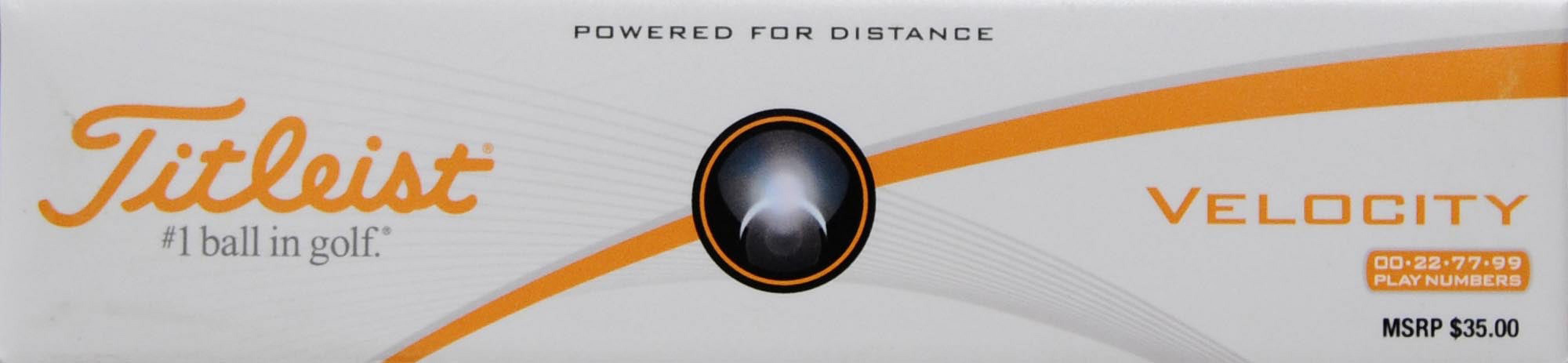 Titleist Velocity Golf Balls, Double Digits, 12 Pack
