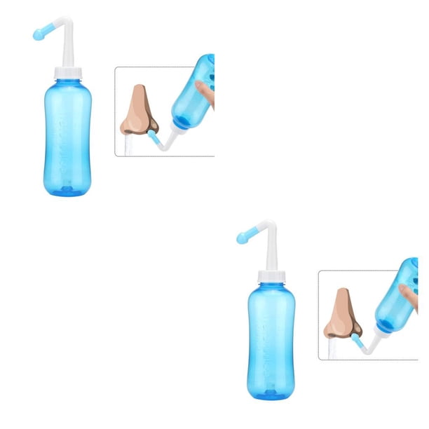 Wosthever Botella de Nasal de 300/500ML, irrigador de nariz, ollas, herramientas lavables, olla Neti para limpieza, accesorios de equipo Type2 NO2