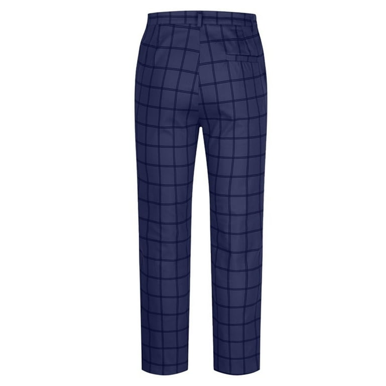 plaid&plain men's stretch dress pants slim fit skinny suit pants Spring Bear Oxford Shirt