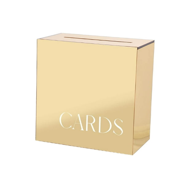 Gift Card Box DIY Large Acrylic Card Box for Party Graduation Party Supplies Aureate