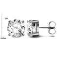 thumbnail image 3 of Star K� Classic Round  6mm Genuine Opal  Four Prong Stud Earrings, 3 of 9