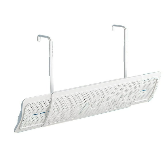 Deflector de aire acondicionado universal ajustable para unidades de pared de 56 a 90 cm. Instalación sin herramientas, sin necesidad de taladrar. Ideal para uso en el hogar y la oficina.