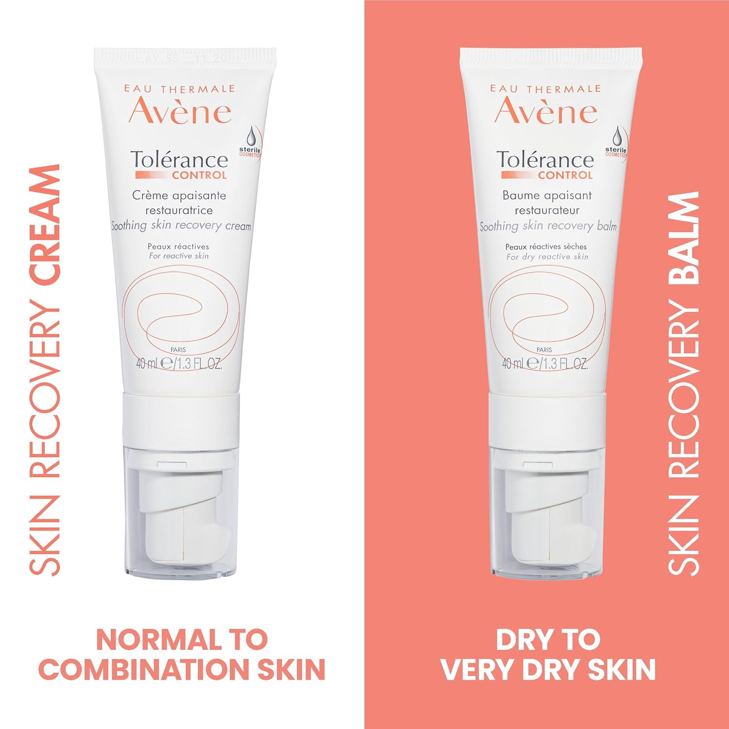 Avene Tolerance Control Soothing Skin Recovery Balm - Hypersensitive Dry Skin Moisturizer, 1.3 fl oz