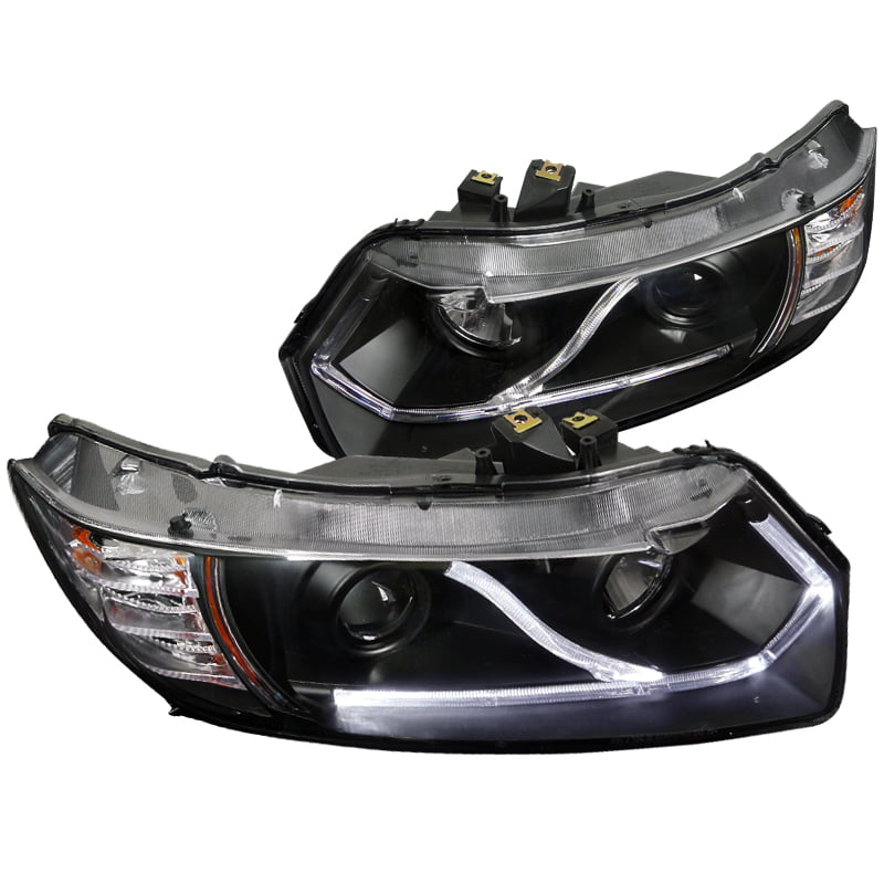 Spec-D Tuning 2006-2011 Honda Civic Coupe 2Dr Halo Strip Led Projector ...