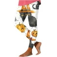 thumbnail image 2 of VBTAPA Buttery Soft Leggings for Women 2025 Halloween Holiday Party Tights Novelty Black Cat Printed High Waist Stretch Yoga Running Pants Lightweight Ankle Length Legging on Sale Multicolor#2 M, 2 of 6