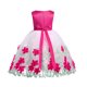 thumbnail image 3 of Vestido largo de fiesta de cumpleaños con lazo y flores de hilo de red para niñas pequeñas de Herrnalise, 3 of 4