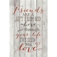 thumbnail image 1 of Dexsa 8738 Friends Are A Gift New Horizons Wood Plaque with Easel, 1 of 5