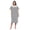 Black Stripe, variant on Casual Nights Women's Snap Front Lightweight Housecoat | Short Sleeve House Dress Duster Lounger Robe with Pockets | Cotton Poly Knit, Mid Calf | Green Teal Butterfly - XX-Large