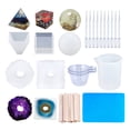 thumbnail image 1 of Silicone Resin Molds Kit Resin Casting Molds Including Measuring Cup, Droppers And Stirrers Epoxy Resin Molds For Resin Casting DIY Art Craft ,Upgraded Material, 1 of 6