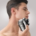 thumbnail image 3 of Silver MS-673 6D Multifunctional Electric Shaver & Hair Clipper Set - 6 Independent Cutter Heads, Full-Body Waterproof, LCD Display, USB Rechargeable (1.5H Charge for 1.5H Use) - Portable Wet/Dry, 3 of 6
