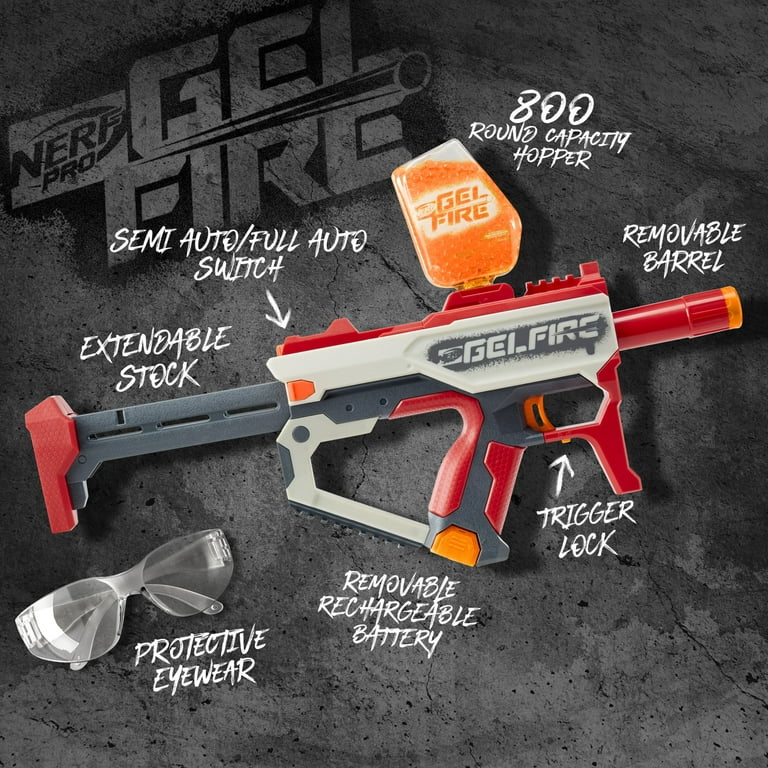 Nerf Pro Mythic Blaster, 10,000 Hopper, Eyewear, For Ages 14+ - Walmart.com