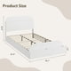 thumbnail image 2 of Yeshouse Estructura de cama de madera con cabecero y pie de cama con espacio de almacenaje, plataforma baja con listones de madera, sin somier, 2 of 8