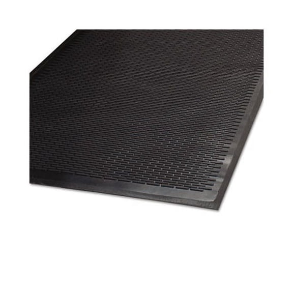 Clean Step Outdoor Rubber Scraper Mat Polypropylene, 36 x 60, Black