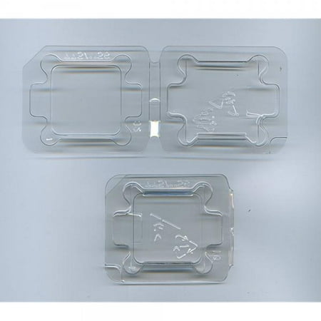 - 2x computer cpu packaging clamshell container for for lga775 lga1150 lga1155 lga1156