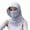 Light Gray, variant on Women's UV Protection Balaclava Hat with Neck Guard & Face Mask for Cycling, Travel & Outdoor Activities