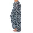thumbnail image 2 of Just Love Silky Soft Women Pajama Pants with Stretch PJs Sleepwear (Paisley Black White, 1X), 2 of 3