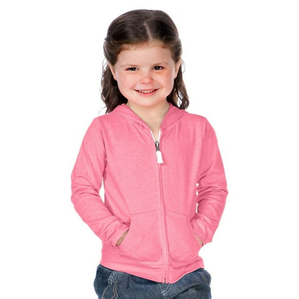 Kavio Little Girls Jersey Zip Up Hoodie 3-6X PJP0596 - Pink Flash - 3 ...