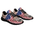 thumbnail image 6 of Faith Over Fear Jesus ChriStan Cross American flag Shoes Sneakers for Women Men Black Size 7.5, 6 of 7