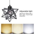 thumbnail image 3 of LED Ceiling Light, Moravian Star Modern Pendant Light Fixture with 12W 3 Color Temperature E26 Bulb, Eye Friendly, White, Warm and Neutral Light Adjustable for Bedroom Kitchen, 3 of 7