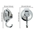 thumbnail image 2 of 2 Pcs Heavy Duty Vacuum Suction Cup Hooks, Removable Suction Cup Hooks, Vacuum Shower Hooks, Powerful Wreath Hanger For Bathroom Restroom Kitchen, 2 of 6