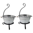 thumbnail image 1 of 7065 GAL S-2 Galvanized Steel Planter with Iron Stand - Set of 2, 1 of 1