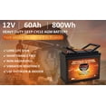 thumbnail image 4 of VMAXTANKS SLR60 AGM Solar Battery 12 Volt 60Ah High Performance Deep Cycle Battery, 4 of 4