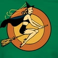 thumbnail image 3 of CafePress - Retro Witch T Shirt - Women's Traditional Fit Dark T-Shirt, 3 of 4