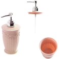 thumbnail image 5 of Dispensador de jabón de 2 uds, botella de bomba de plástico recargable vacía para loción líquida, desinfectantes, dispensadores de champú, contenedor de Gel de ducha de 400ML BRI  Rojo Verde, 5 of 5