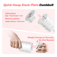 thumbnail image 5 of MERACH 8.8 lbs Adjustable Dumbbell Set, 4 in 1 Free Hand Weights for Women, Home Gym, Set of 2, 5 of 7