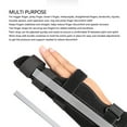 thumbnail image 4 of Adjustable Finger Brace Support Splint for Trigger Finger Tendonitis Sprained Joint Relief - Black, Sweatproof Breathable Design, 4 of 7