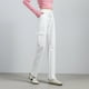 thumbnail image 2 of Pantalones deportivos negros ajustados de cintura alta para mujer, holgados, informales, de primavera, 2 of 5