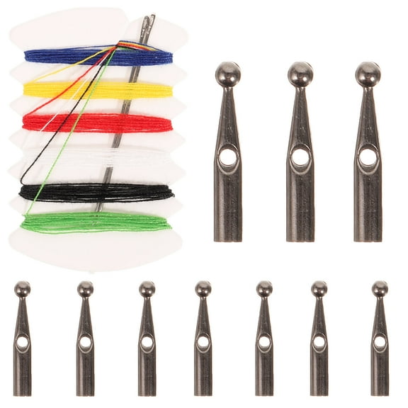 FELTECHELECTR Aluminum Alloy Umbrella Tail Beads Assorted Color for Umbrella Repair 10Pcs