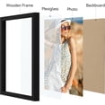 thumbnail image 2 of Vittanly 8x11 Picture Frame for Wall Mounting or Tabletop Display, Engineered Wood with Shatter Resistant Plexiglass, Photo Frames for Home Decor, Black, 1 Pack, 2 of 7