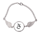 thumbnail image 1 of Carácter katakana japonés SA Pulsera pulsera pulsera alas de ángel pulsera, 1 of 3