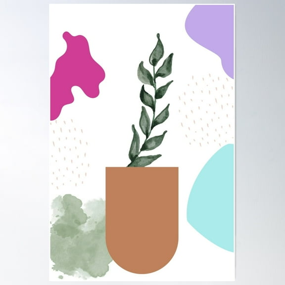 Best Boho Chic Botanical Art Poster Wall Art, Modern Wall Decor For Living Room Bedroom, 8x12 UNFRAMED