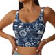 thumbnail image 1 of Balery Sailing Cruises Nautical Sujetadores deportivos con espalda cruzada para mujer, acolchados, sin costuras, de alto impacto, ideales para yoga, gimnasio, entrenamiento y fitness.-X-Large, 1 of 8
