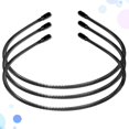 thumbnail image 3 of 3 Unids Diadema en forma de espiral unisex Deportes simples Hairhoop Invisible Headwear Antideslizante Horquilla en forma de onda para Hombre Mujer (Negro), 3 of 6