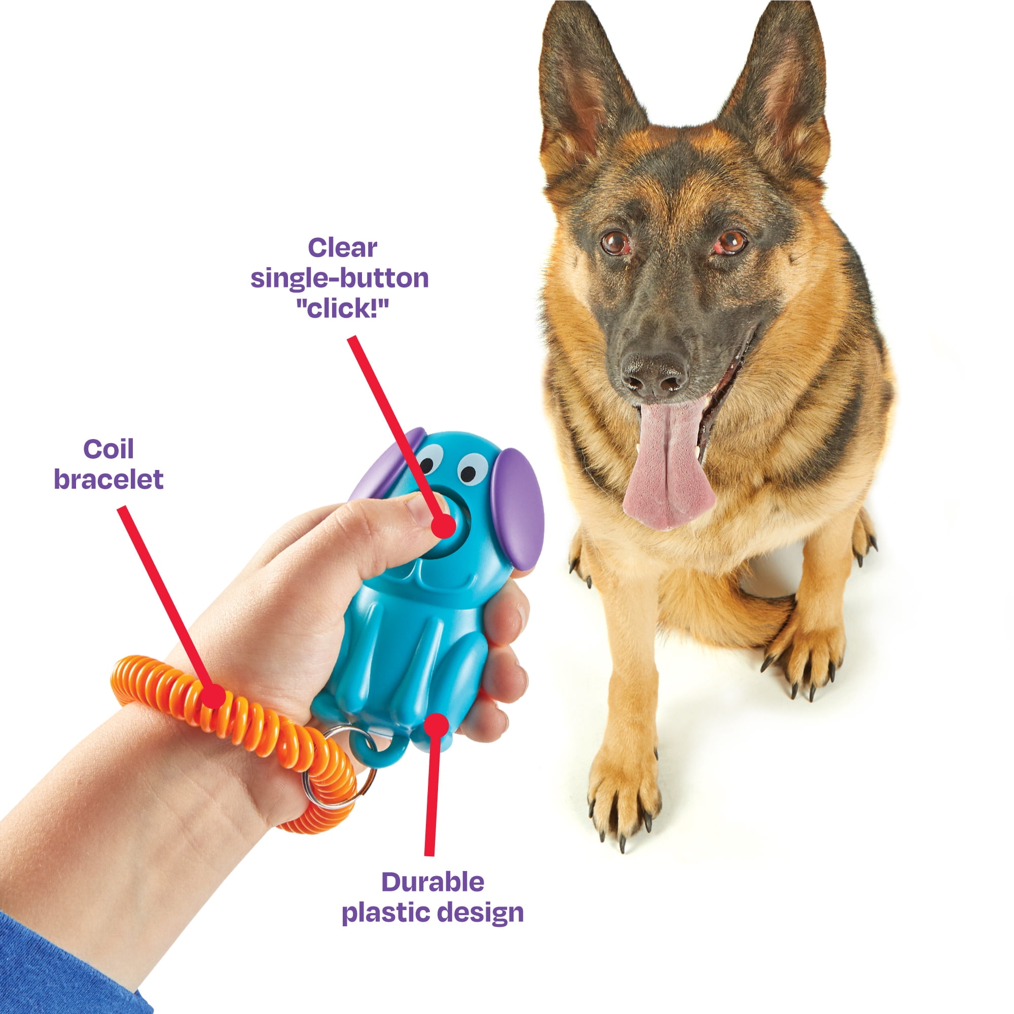 Brightkins Smarty Pooch Dog Training Clicker, Dog Toy and Puppy Toy for Enrichment & Behavior