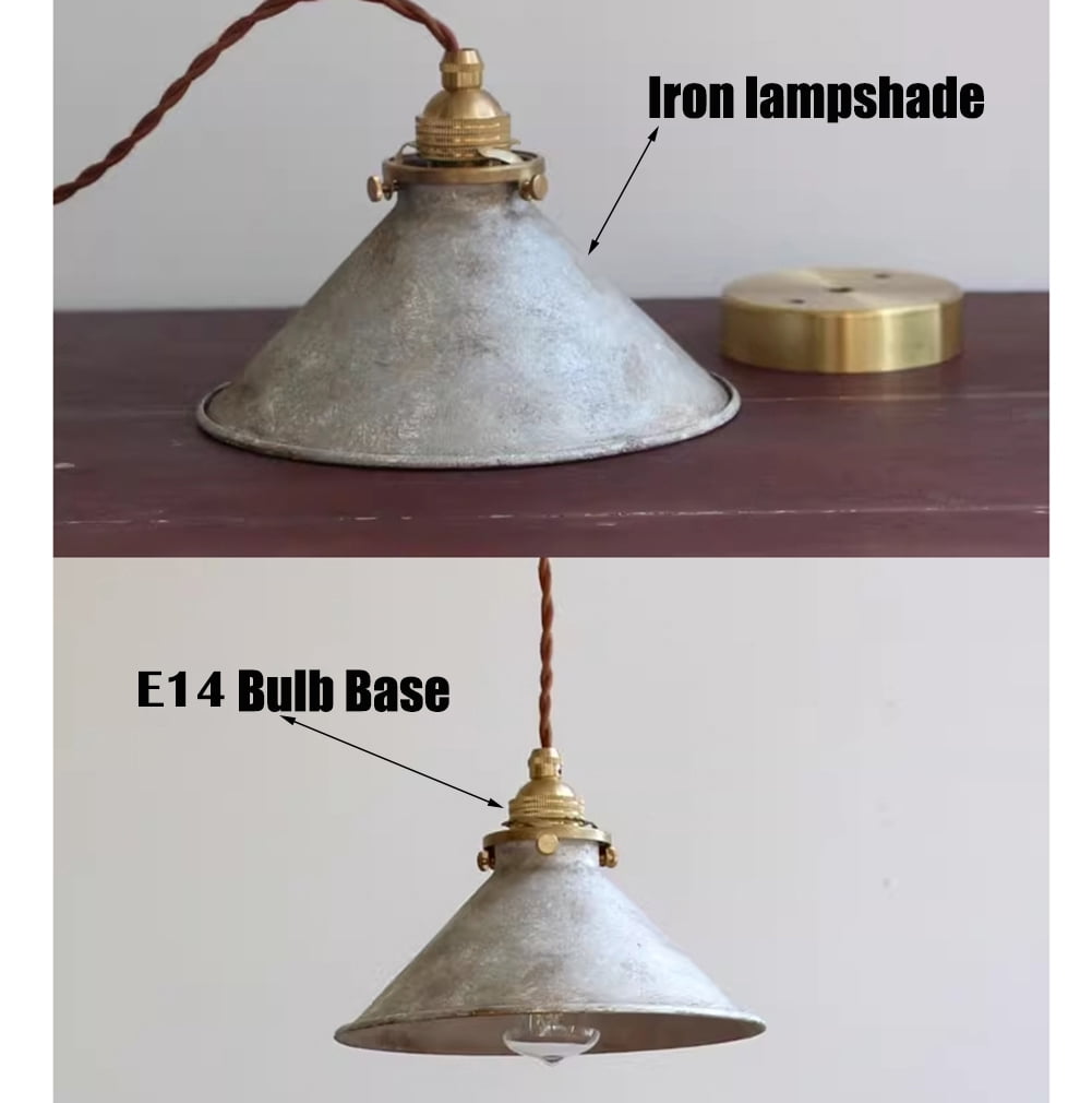 Retro Industrial Style Metal Iron Pendant Lighting, Vintage Rustic Farmhouse Pendant Light Fixture, American Farmhouse Pendant Lamp for Over Kitchen Sink Island Dining Table Entrance Bar
