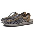 thumbnail image 1 of Sandalias unisex Pareja Sandalias de moda Sandalias transpirables huecas tejidas Sandalias de playa para mujer Sandalias para hombre Sandalias planas para exteriores-Caqui-44 Computadora Computadora Computadora portátil, 1 of 1