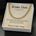 thumbnail image 3 of Mardonyx Men's Promise Chain, Cuban Link Chain Stainless Steel Necklace, Silver - Upgraded Box, 3 of 5